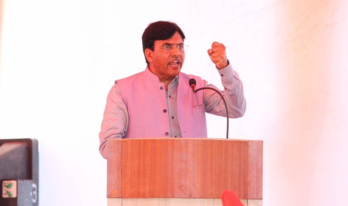 Gujarat: Patidar activist hurls shoe at Union Minister Mansukh Mandaviya