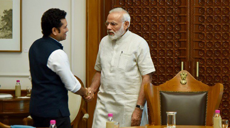 Sachin Tendulkar meets PM Modi