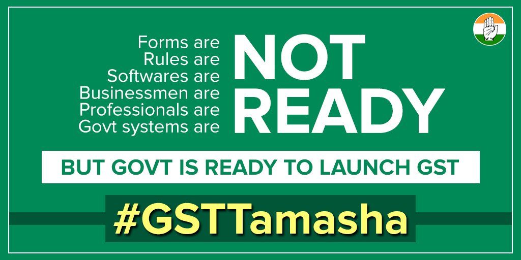 Ahead of GST rollout, #GSTTamasha trends on Twitter