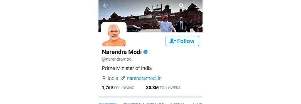 Reporter asks Modi whether he is on Twitter, gets trolled