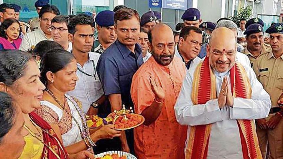 Aviation ministry receives notice over Amit Shah’s meeting at Goa airport