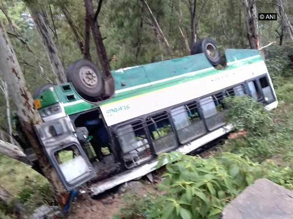 Two dead, 25 injured as bus overturns in Dalhousie