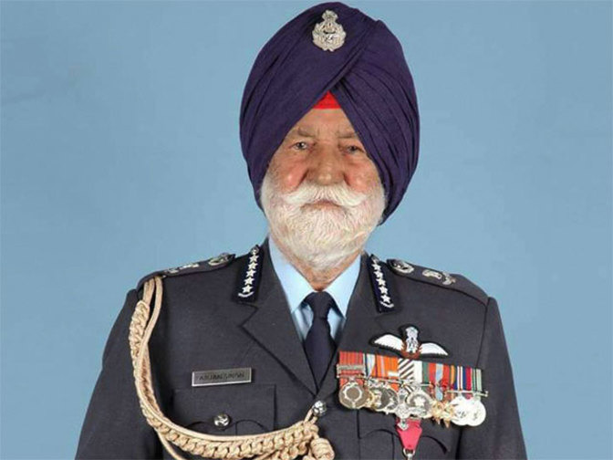 Flag at half-mast for Marshal of the Indian Air Force Arjan Singh today