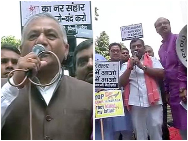 CPM holds counter-protest against BJP's Jan Raksha Yatra