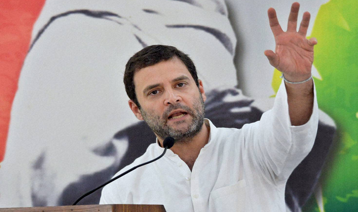 Rahul sees 'Congress tsunami' in Gujarat, urges party to respect PM's office