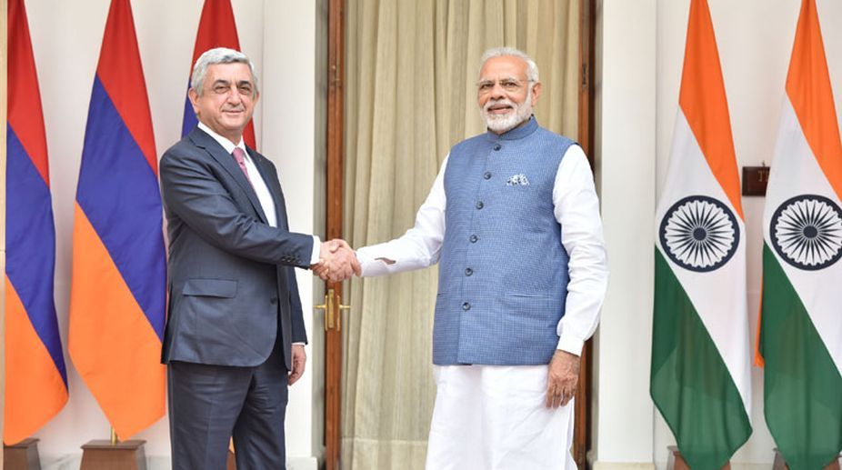 PM Modi meets Armenian President