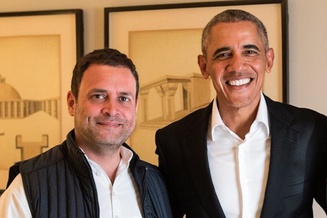 Rahul Gandhi meets former US President Barack Obama