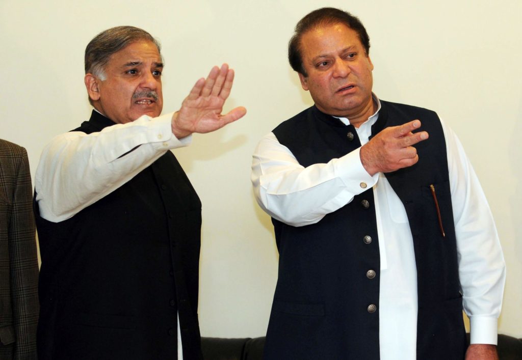 Pakistan's ousted prime minister Nawaz Sharif named his brother Shahbaz