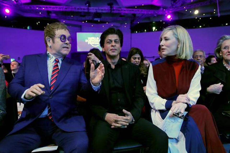 SRK requests selfies with Cate Blanchett, Elton John in Davos
