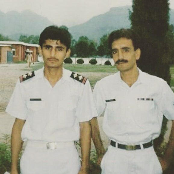 Fakhar Zamam while he was a navy sailor.
