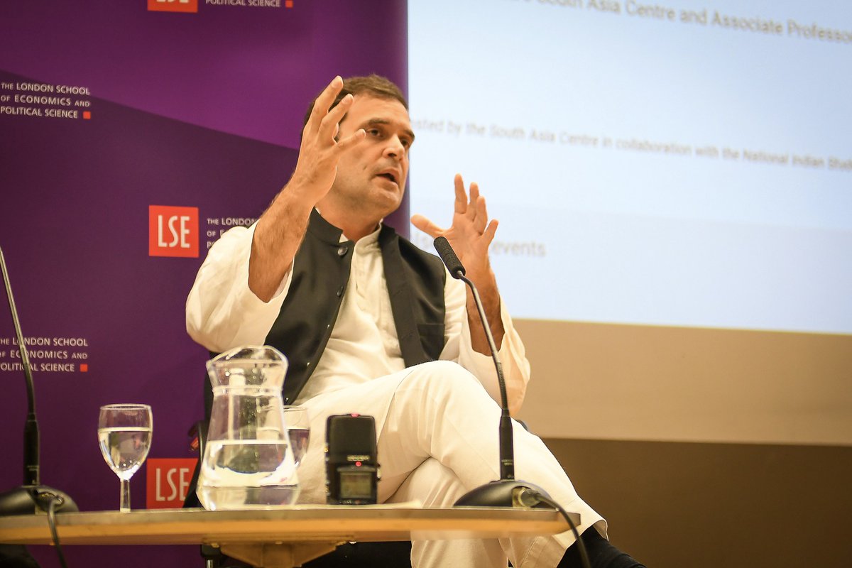 Congress biased for marginalised, stands with people bullied by those in power, says Rahul Gandhi in British Parliament