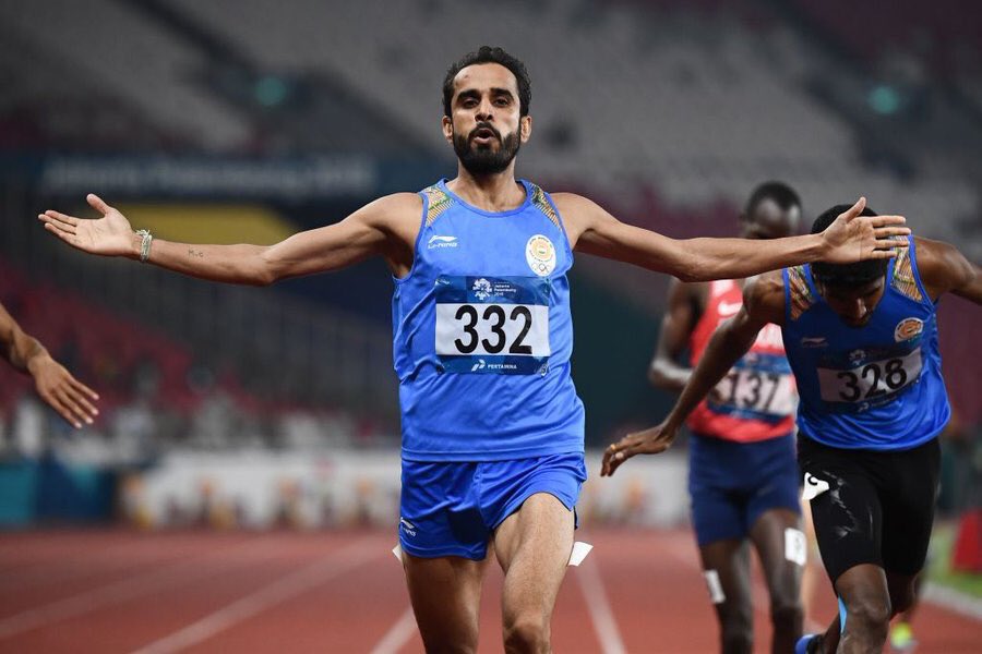 Asian Games: Manjit Singh wins Gold, Jinson Johnson settles for Silver in Men's 800 metres finals