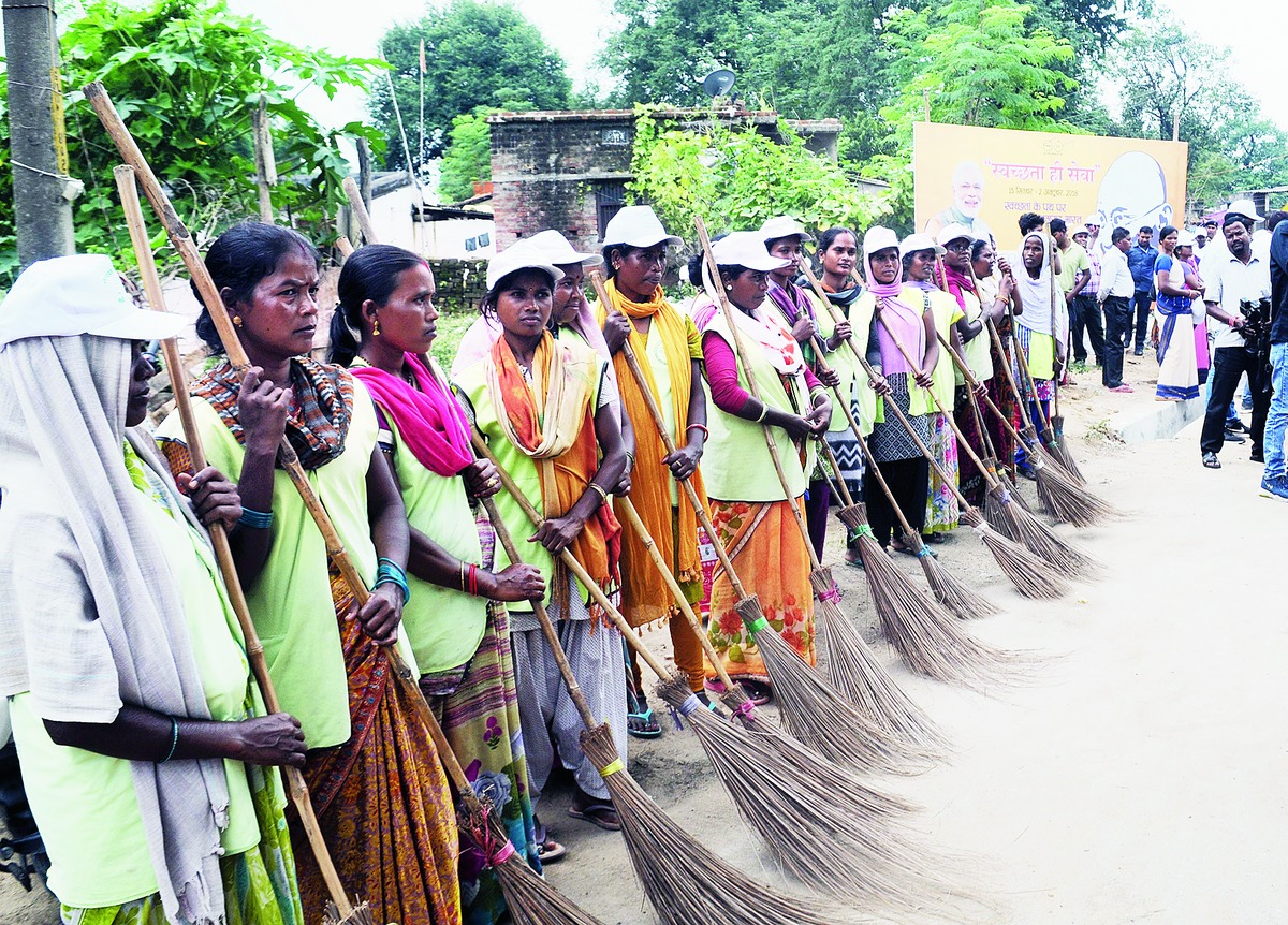 Are civic brooms expectant of VIPs arrival in local colonies?