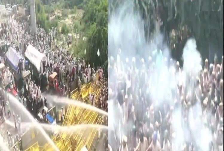Live Update'Kisan Kranti Padyatra': Protest turn violent; Police use tear gas