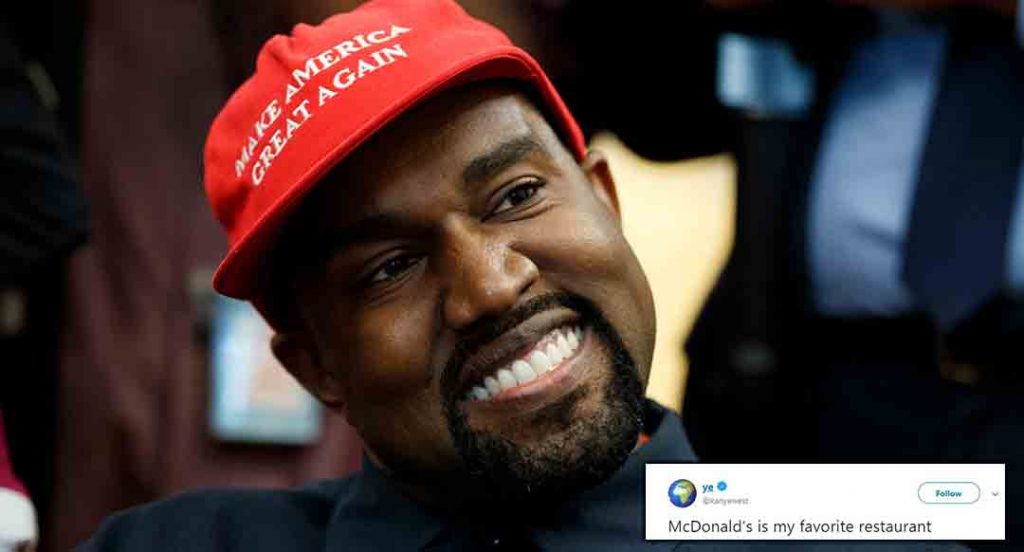 Burger King trolls Kanye West after he tweeted his love for McDonald's
