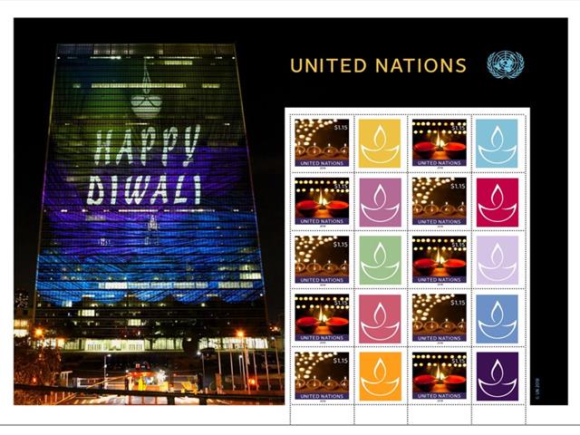 United Nations issues 'Diya Stamps' to mark Diwali celebrations