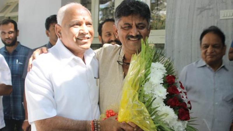 Karnataka: BS Yeddyurappa meets DK Shivakumar, raises political temperature