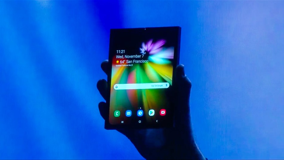 Samsung unveils foldable phone