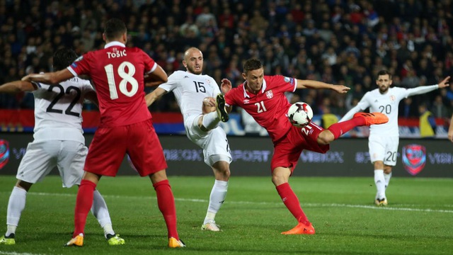 Serbia win Nations League promotion