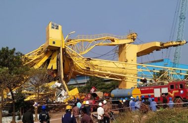 Andhra Pradesh: One killed in crane collapse in Kakinada Port
