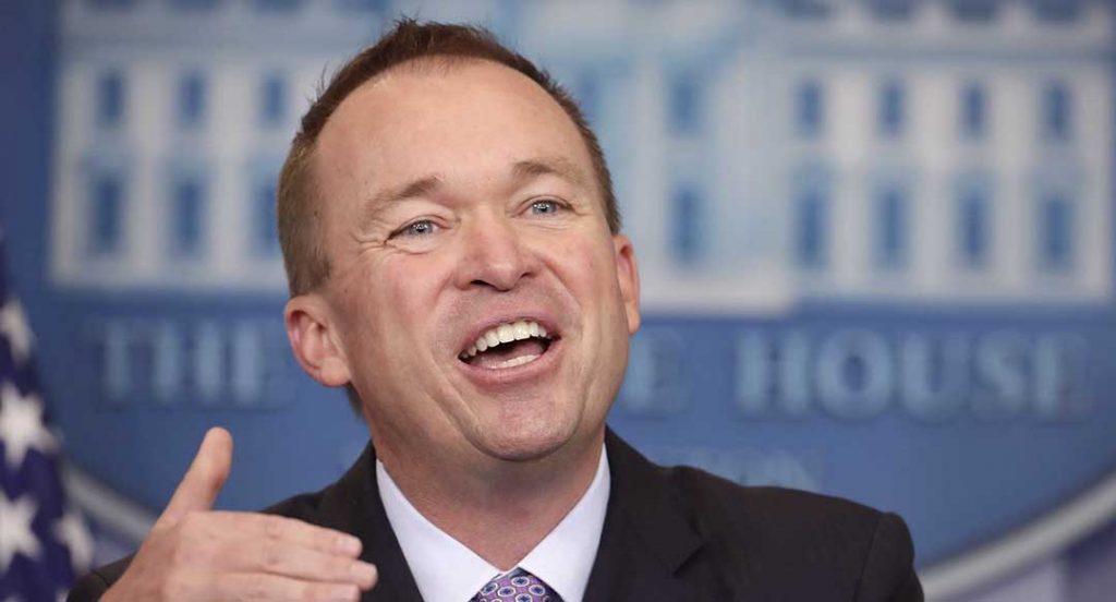 Trump names Mulvaney as acting White House chief of staff
