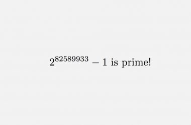New largest Prime Number discovered with a stroke of luck
