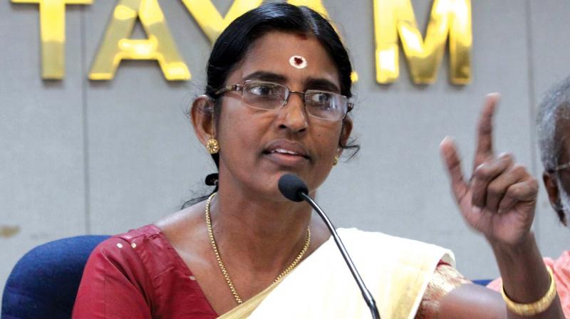 Women officers who arrested Hindu Aikya Vedi president KP Sasikala honoured