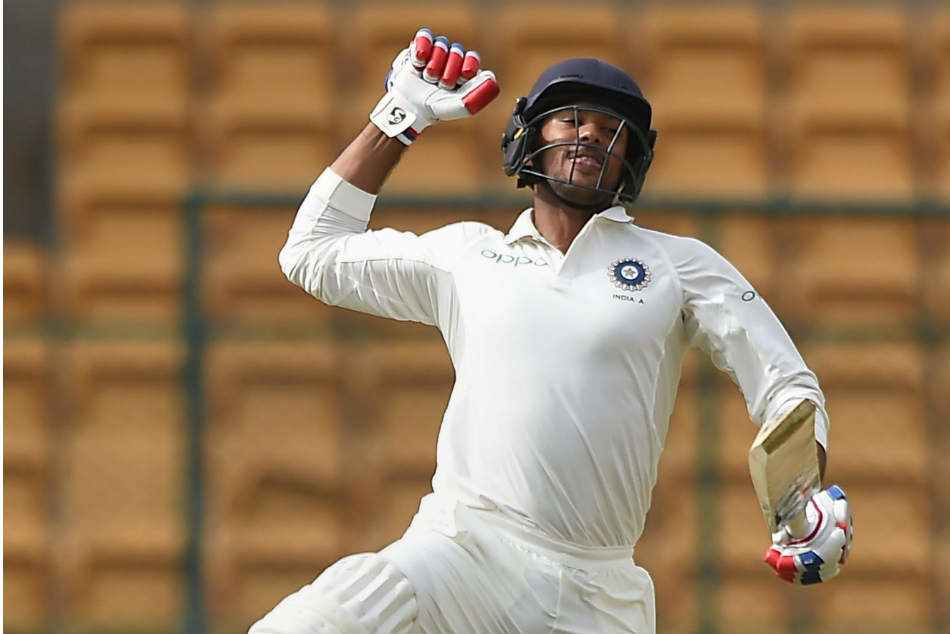 Mayank Agarwal scores a determined half-century on his Test debut