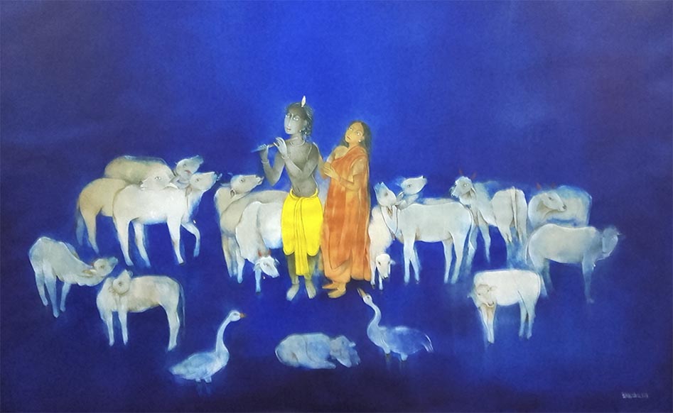 Husband-wife artist duo Siddharth and Shibani Sengupta presents Krishnayan Aranyak art exhibition