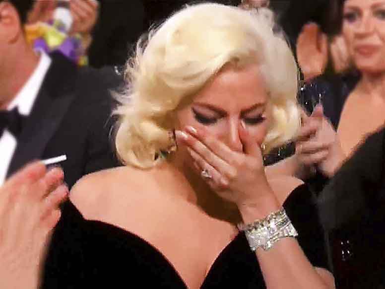 Lady Gaga gets emotional on winning Golden Globe