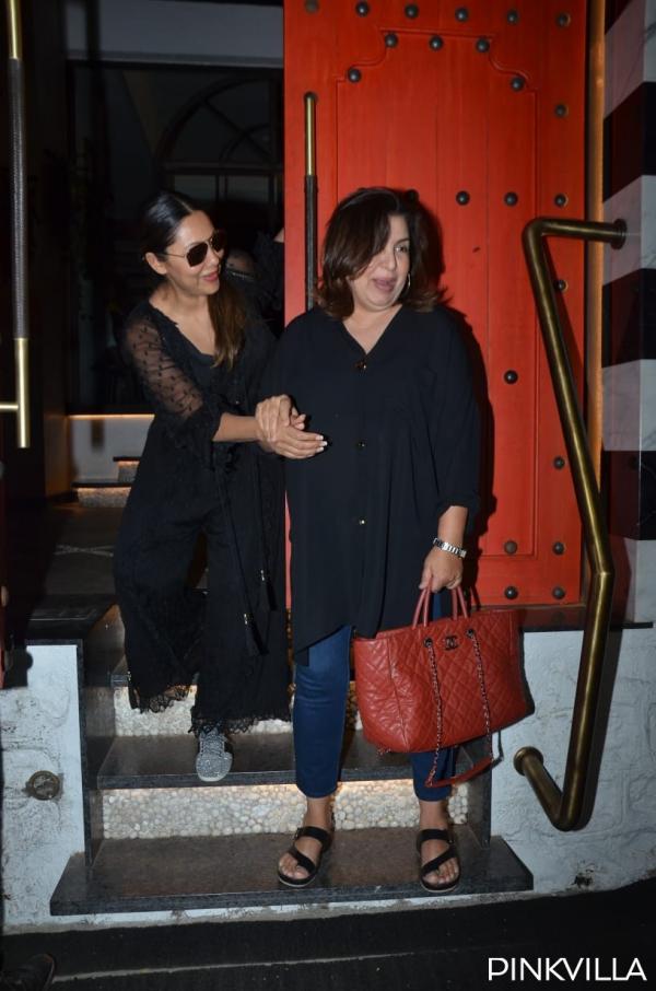 Gauri Khan and Suzzanne Khan spotted twinning in black