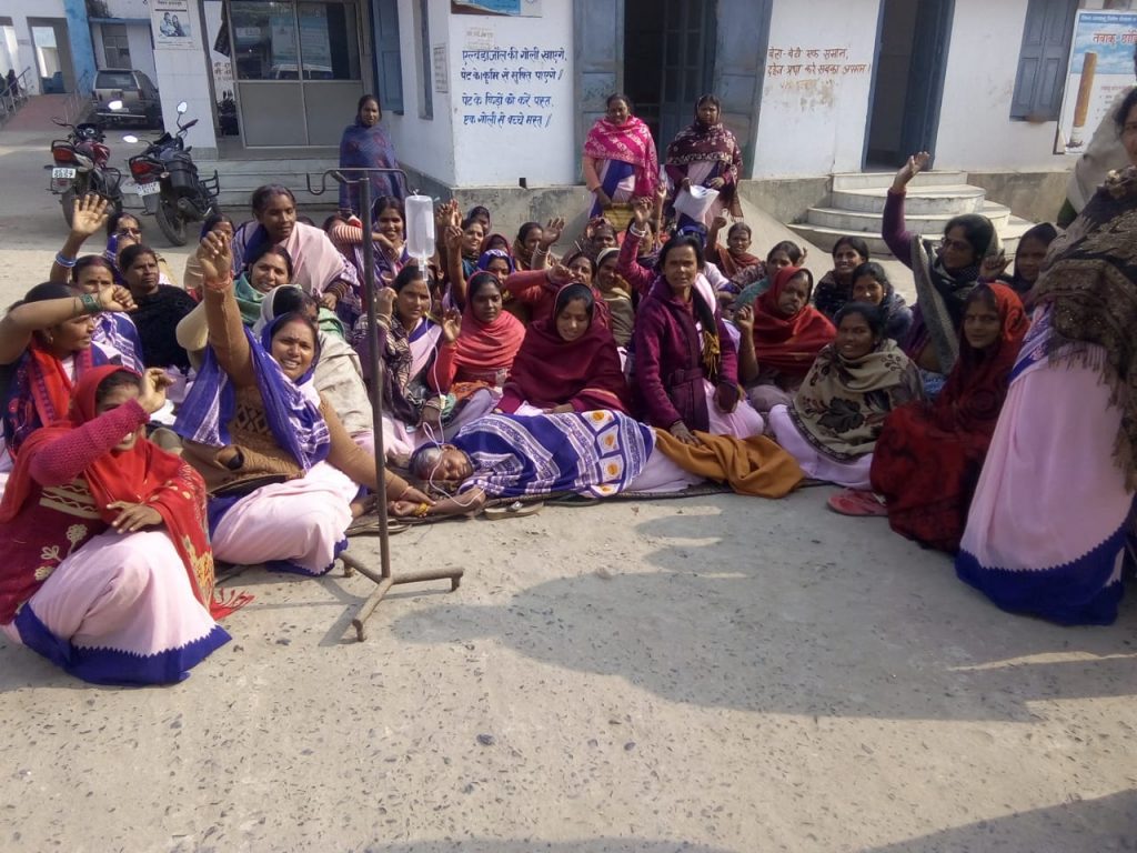 Bihar government orders to restrict ongoing protest of ASHA workers