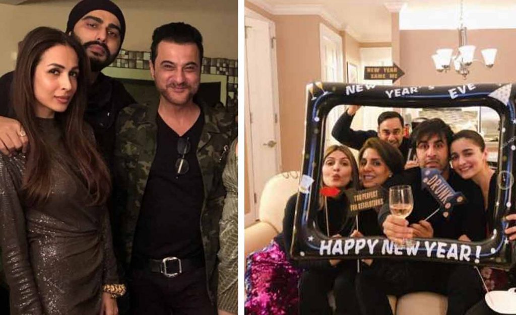 New Year celebrations: Bollywood couple Ranbir-Alia, Malaika-Arjun celebrates together