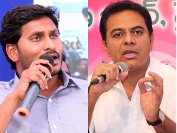 KCR son to hold talks with Jagan on Wednesday