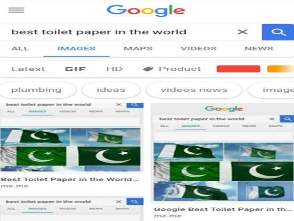 Google shows Pakistan flag 'the best toilet paper in the world'
