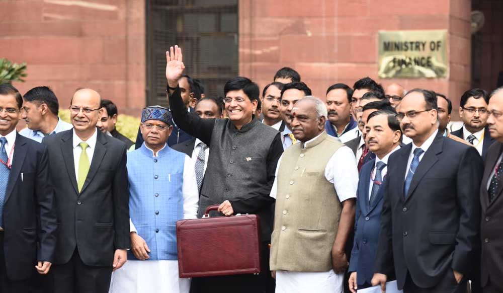 Budget 2019 live updates: Finance Minister Piyush Goyal arrives at the Parliament