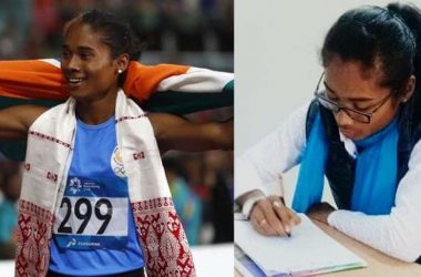 Assam: Prime Athelete Hima Das gives her class 12th exam after flying back from Turkey