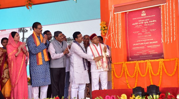 Dharmendra Pradhan lays foundation stone for LPG bottling plant in Odisha
