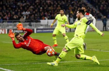 Lyon stymie Barça in 1st leg of UEFA Champions League tie
