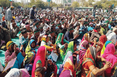 Tribals protest in Ahmedabad demanding implementation of FRA, MNREGA