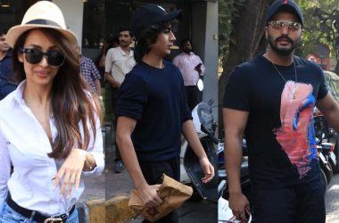 Malaika Arora and Arjun Kapoor spotted having lunch with her son Arhaan Khan