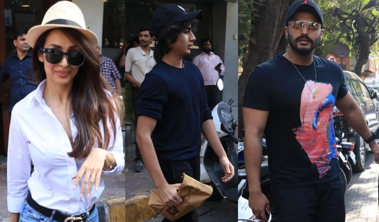 Malaika Arora and Arjun Kapoor spotted having lunch with her son Arhaan Khan