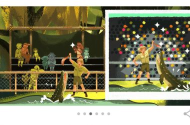 Google celebrates 'Crocodile Hunter' Steve Irwin's birthday with a doodle