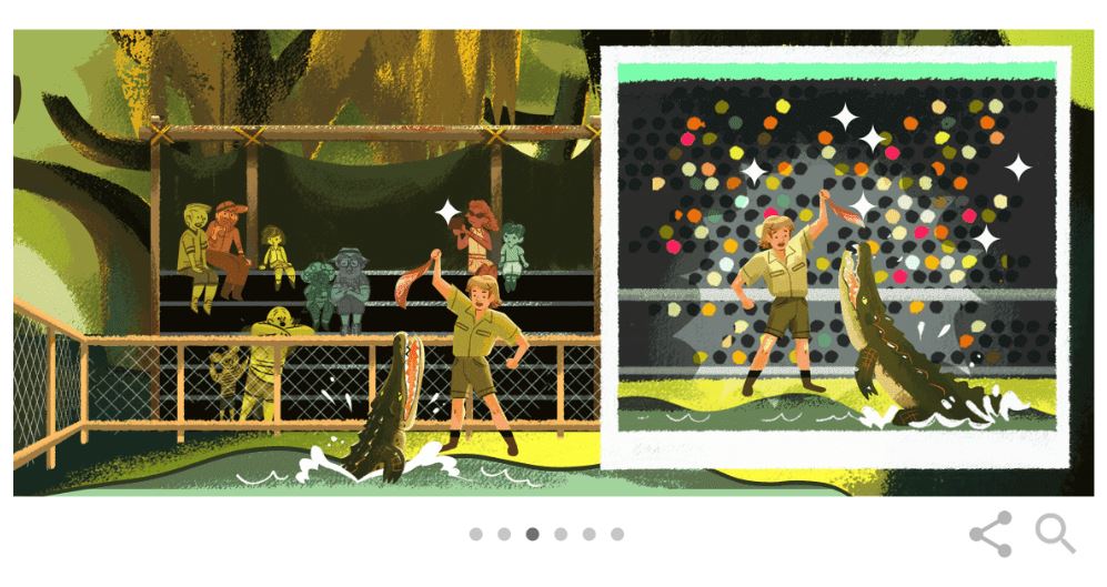Google celebrates 'Crocodile Hunter' Steve Irwin's birthday with a doodle