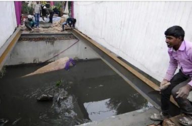 Oops! Groom, relatives dancing on band-baja fall into drain after bridge collapses in UP