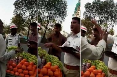 Hyderabad Traffic cop abuses elderly fruit vendor; probe ordered after video goes viral