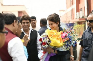 Uttar Pradesh: Priyanka Gandhi in Lucknow to meet party workers