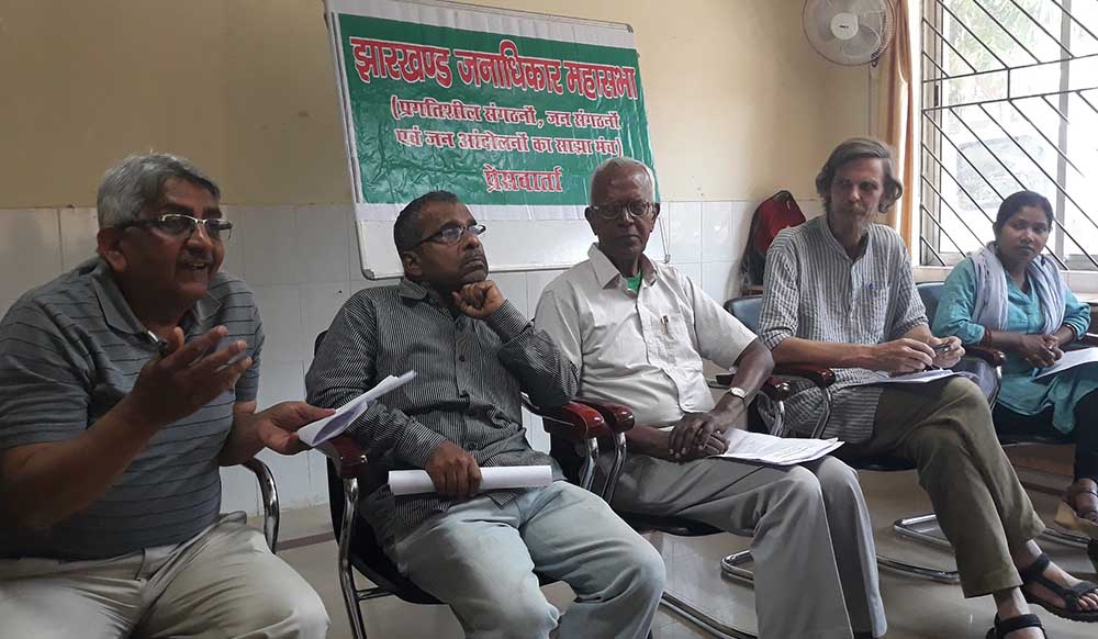 Jharkhand Janadhikar Mahasabha releases demand charter for political parties for 2019 elections