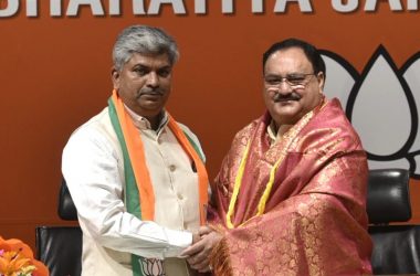 Telangana: Former Congress MP Ananda Bhaskar Rapolu joins BJP