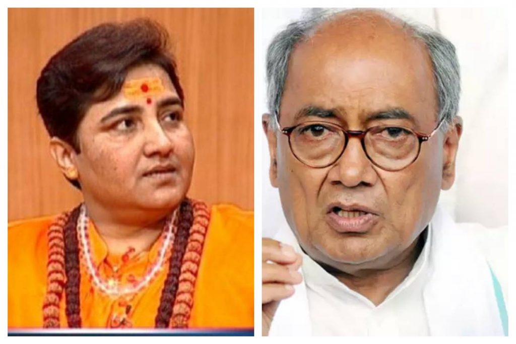 Madhya Pradesh: BJP likely to field Sadhvi Pragya Thakur against Digvijaya Singh from Bhopal